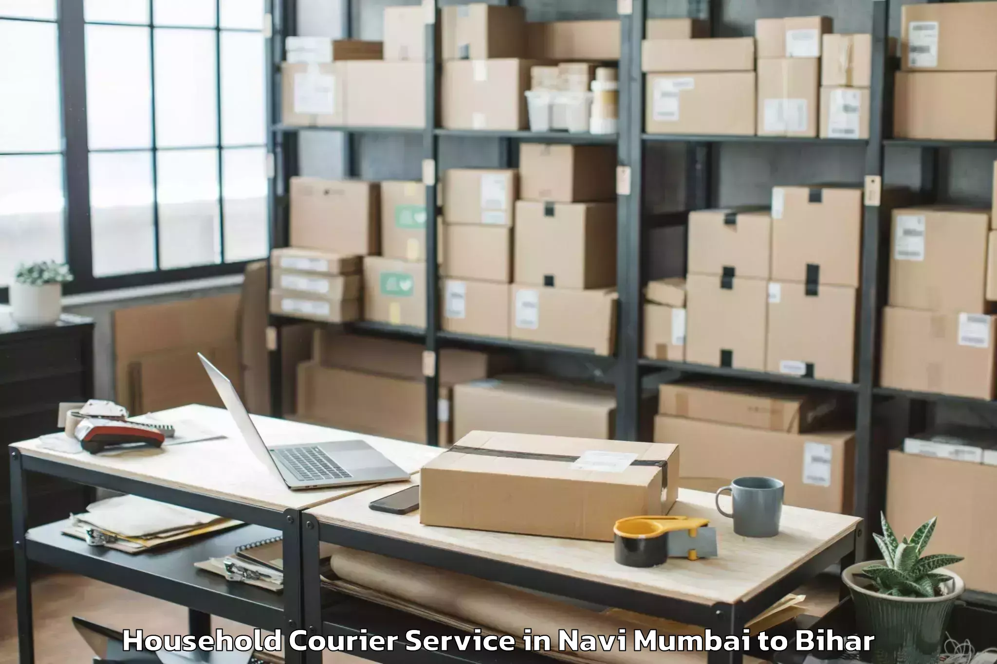 Top Navi Mumbai to Tajpur Samastipur Household Courier Available